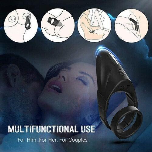 Double Cock Ring with 10 Vibration - Xoxomoving