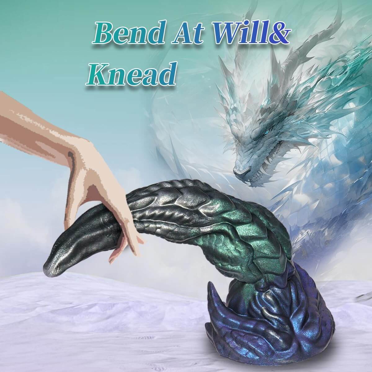 Fantasy Dragon Dildo – Metallic Shimmer & Textured Stimulation Xoxomoving