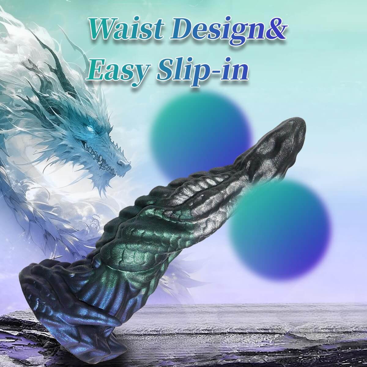 Fantasy Dragon Dildo – Metallic Shimmer & Textured Stimulation Xoxomoving