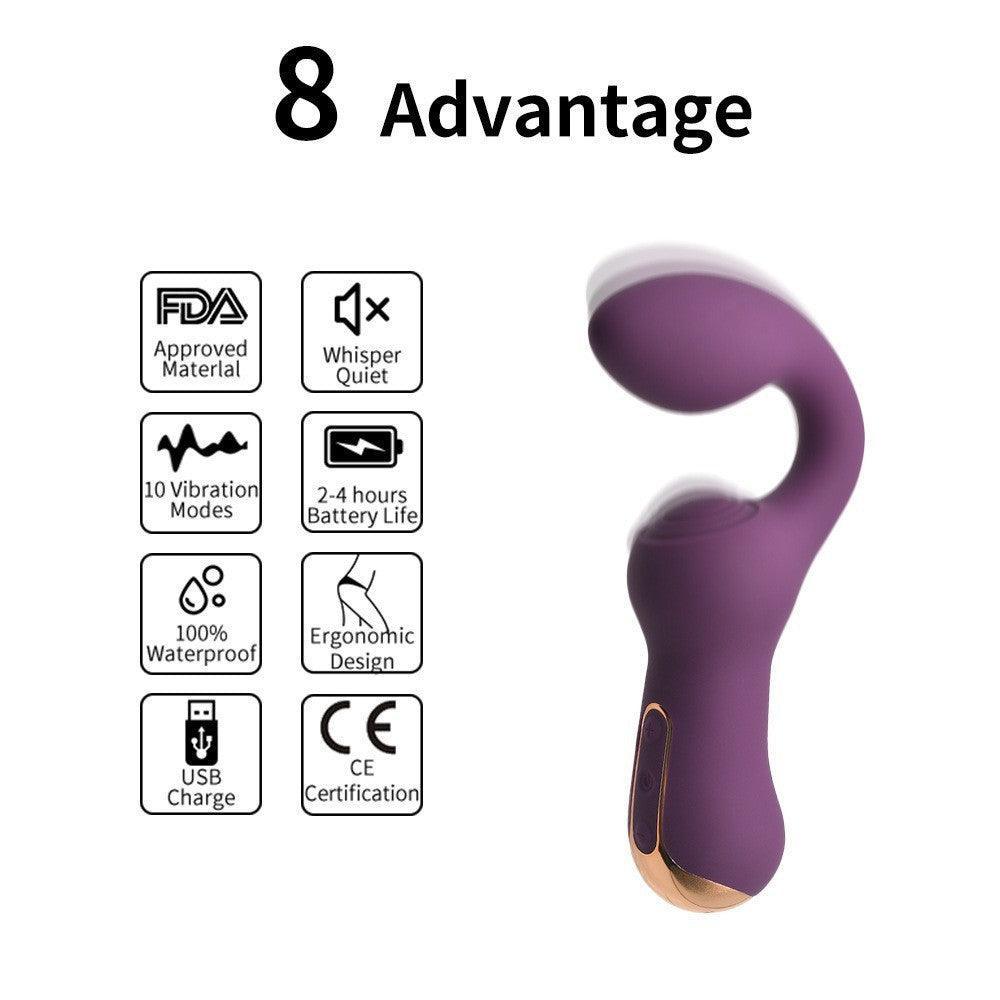 Dual-Action Waterproof Vibrator with Powerful Motors - Ultimate G-Spot and Clit Stimulation - Xoxomoving