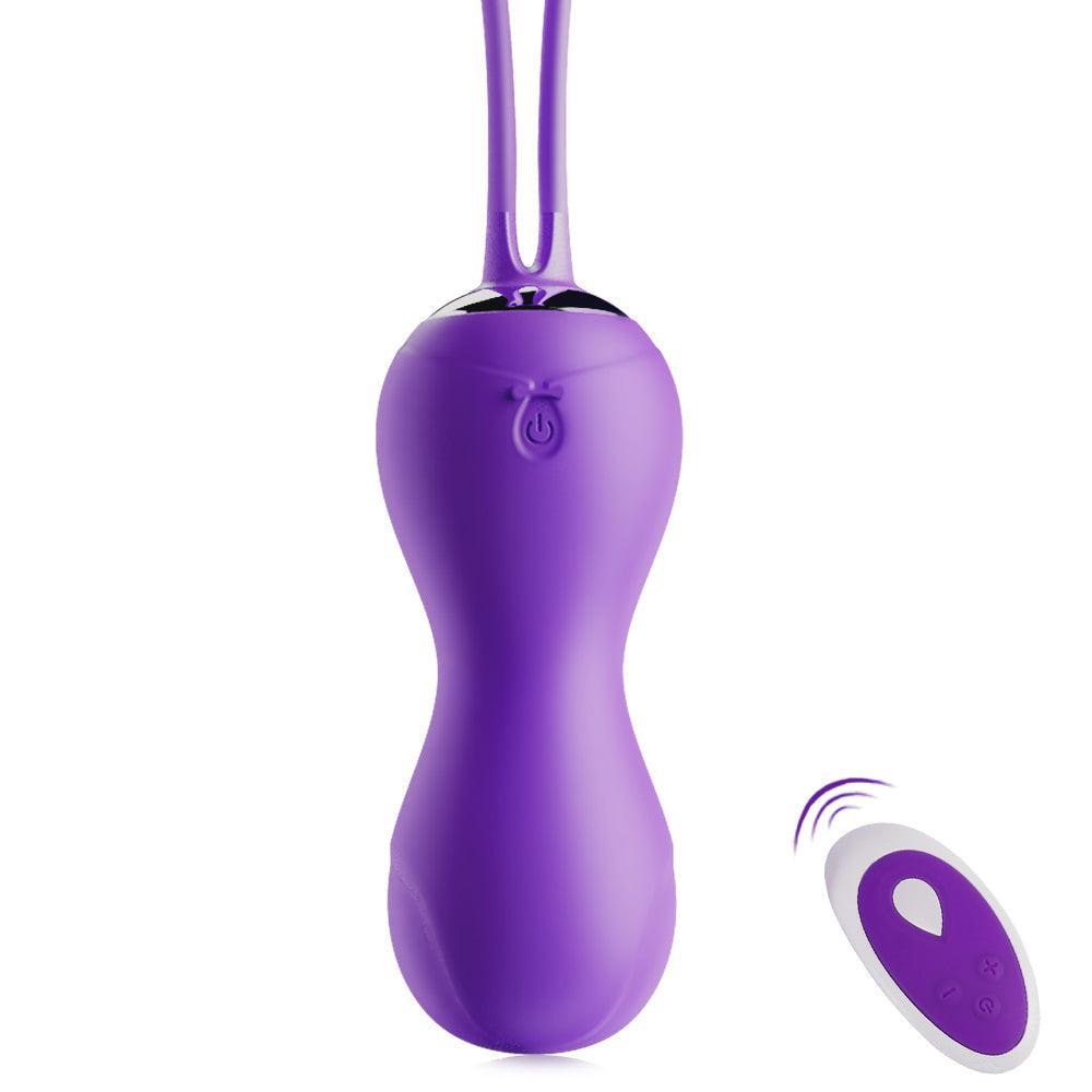 Dual Kegel Exercise Weights Ben Wa Balls 10 Speed Remote Control - Xoxomoving