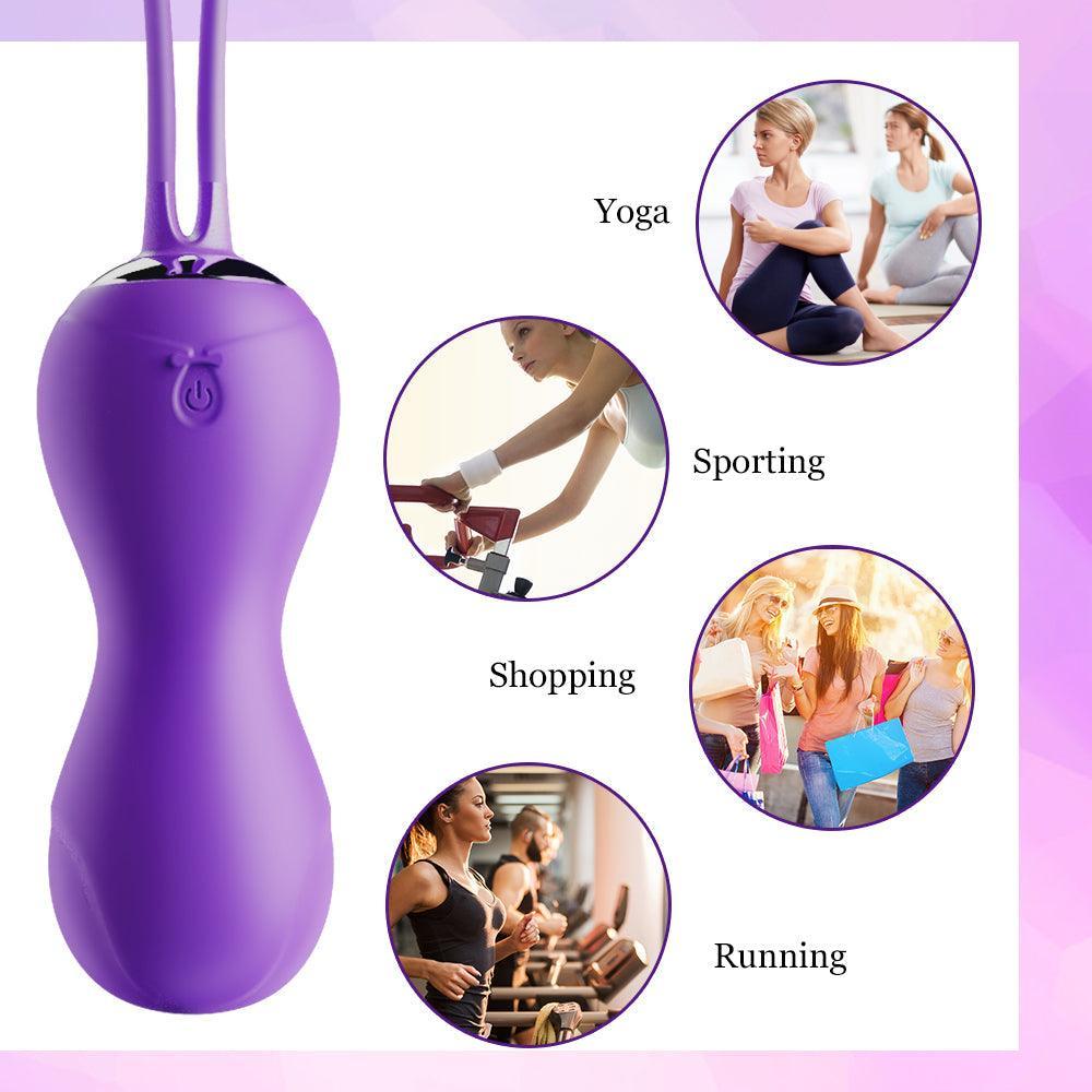 Dual Kegel Exercise Weights Ben Wa Balls 10 Speed Remote Control - Xoxomoving