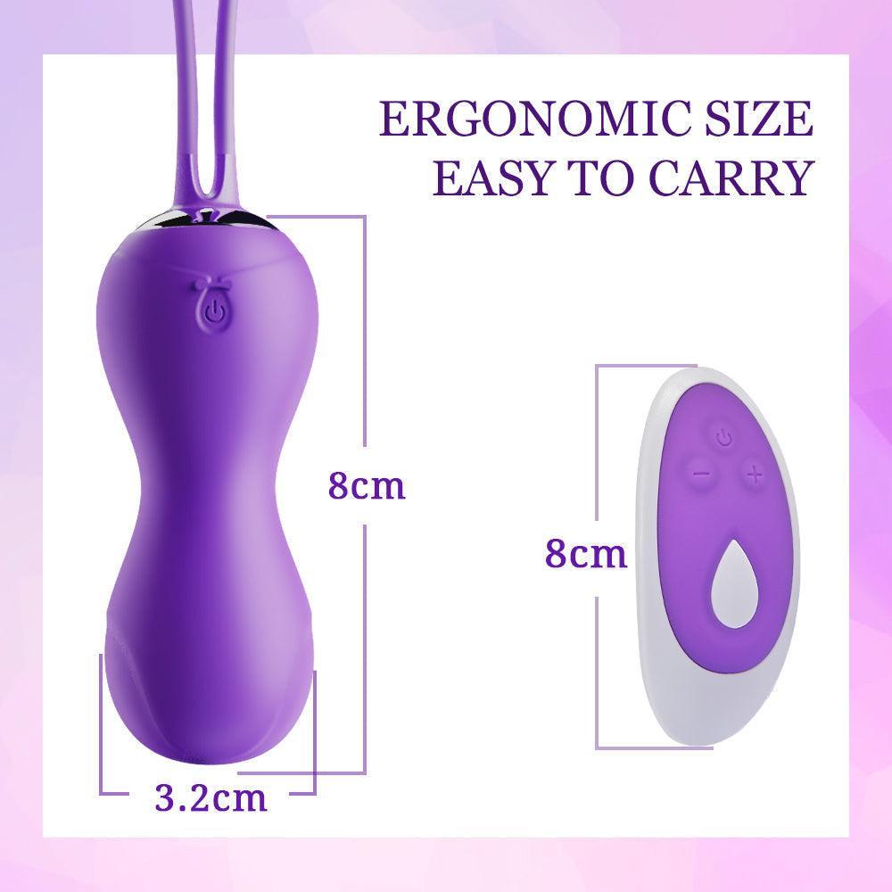 Dual Kegel Exercise Weights Ben Wa Balls 10 Speed Remote Control - Xoxomoving