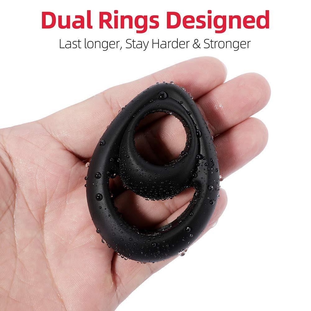 Dual Penis Ring - Adjustable Cock Ring - Xoxomoving