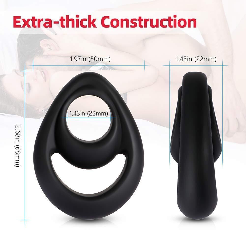 Dual Penis Ring - Adjustable Cock Ring - Xoxomoving