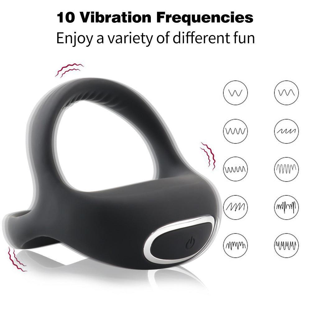 Dual Silicone Vibrating C-Ring with Remote - Xoxomoving