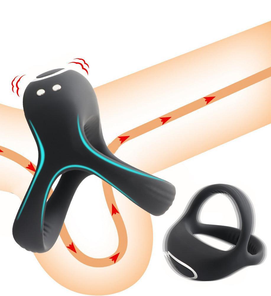 Dual Silicone Vibrating C-Ring with Remote - Xoxomoving