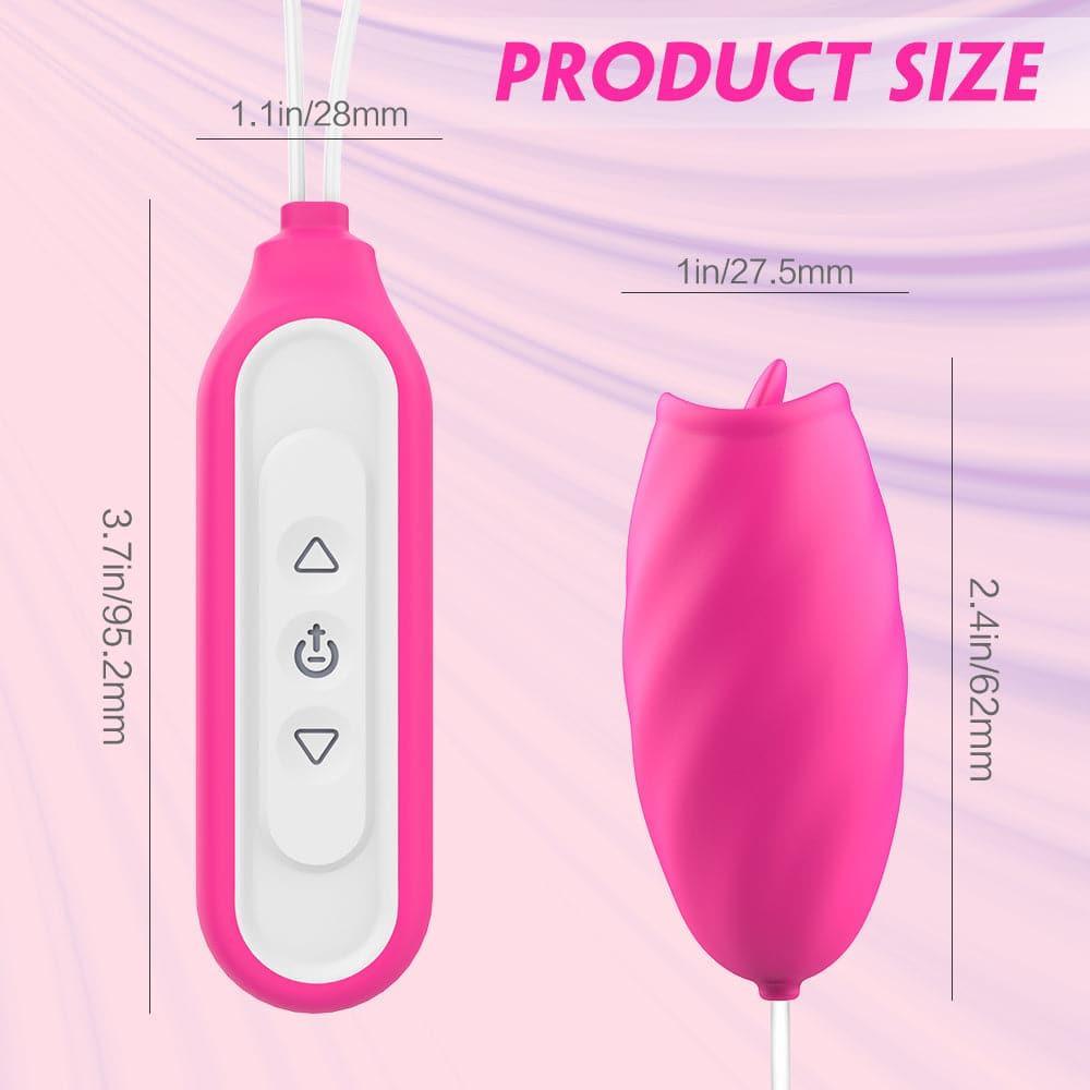 Eggy - Waterproof Egg Vibrator with Tongue Clit Licker, 9 Modes - Xoxomoving