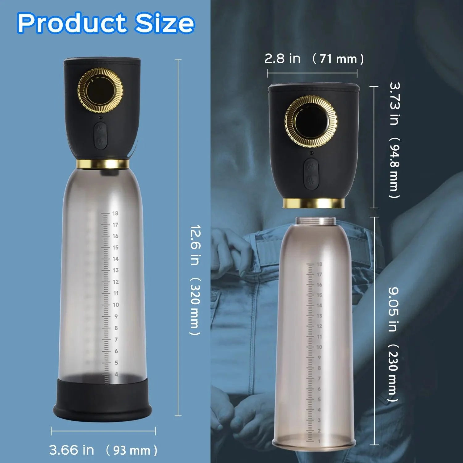 Electric Penis Vacuum Pump | Male Masturbator for Stamina & Size - Xoxomoving