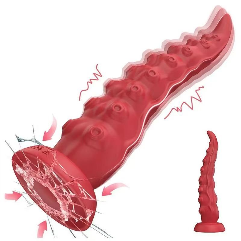 Electric Thrusting Textured Silicone Dildo with Suction Cup Xoxomoving