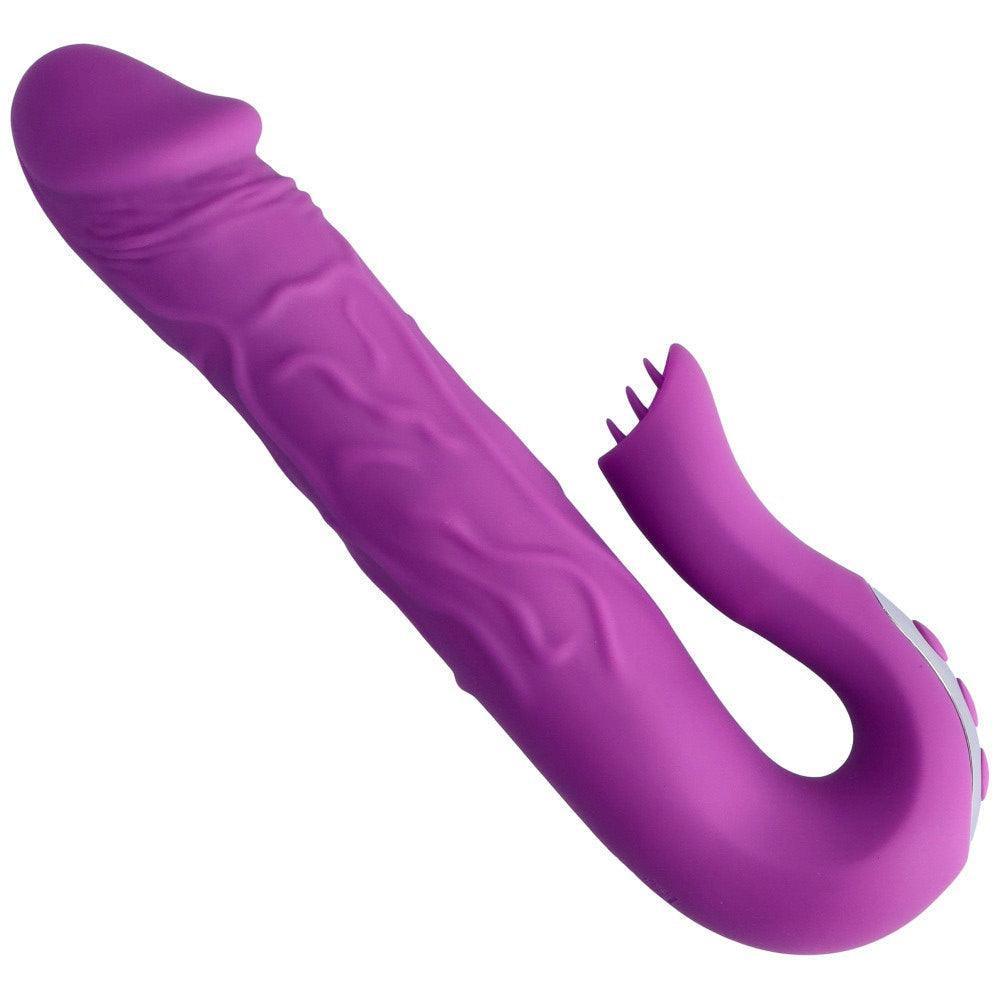 Elevated Solo Play: Rotating G-Spot Massager & Clit Teaser | Masturbation Toy - Xoxomoving