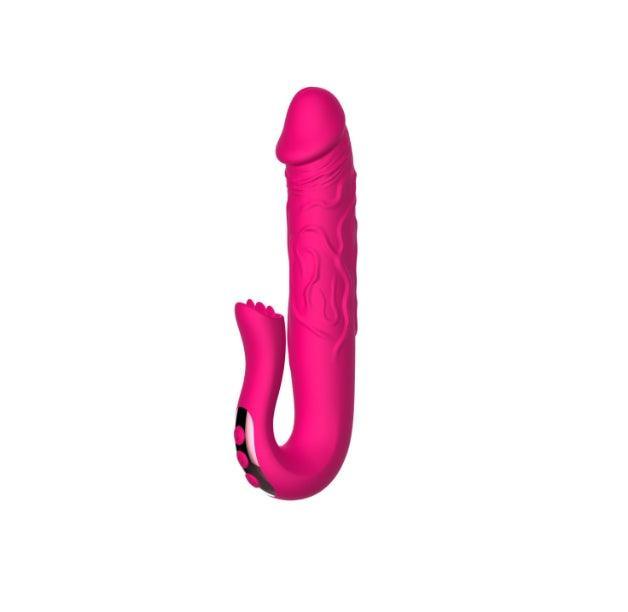 Elevated Solo Play: Rotating G-Spot Massager & Clit Teaser | Masturbation Toy - Xoxomoving