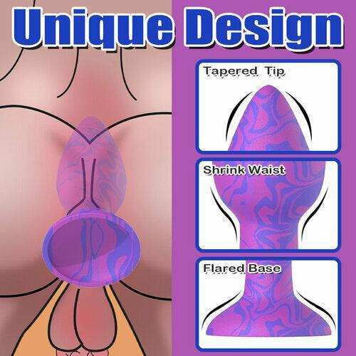 Eli Progressive Anal Training Flared Base Silicone Butt Plugs Set (3 PCS) - Xoxomoving