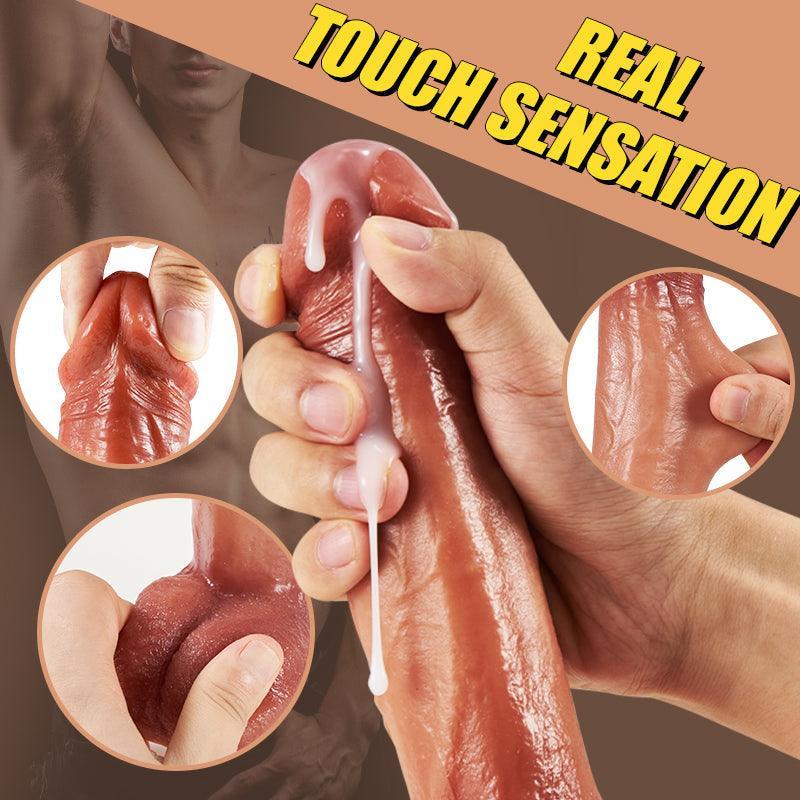 Energetic 9 Vibrating, 3 Thrusting, 3 Swinging Dildo with Heating Function - Remote Control, Suction Cup - Xoxomoving