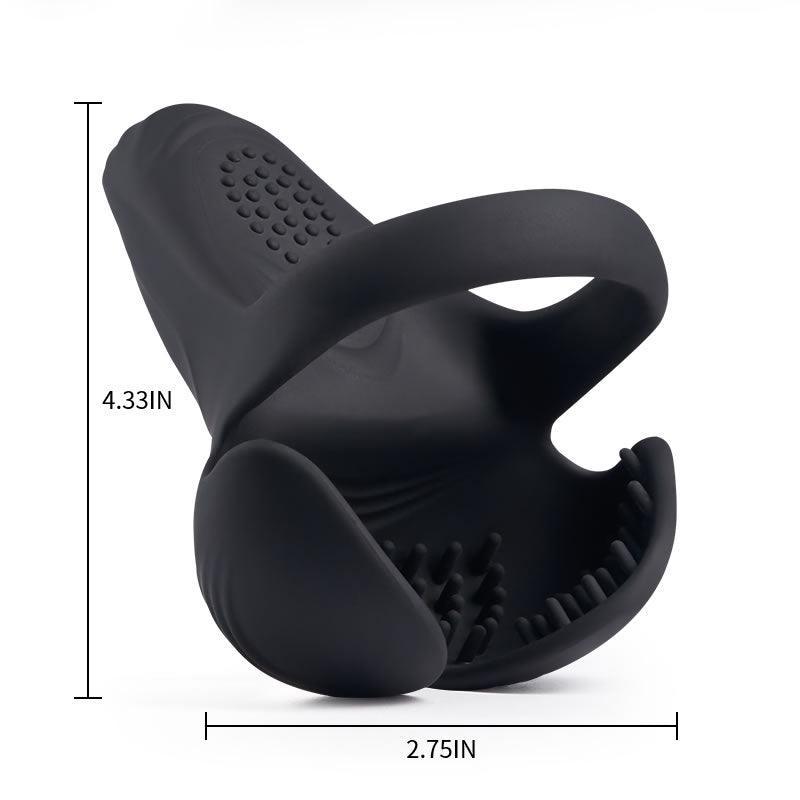 Enhance Pleasure: 10-Pattern Vibrating Cock Ring for Ultimate Satisfaction - Xoxomoving