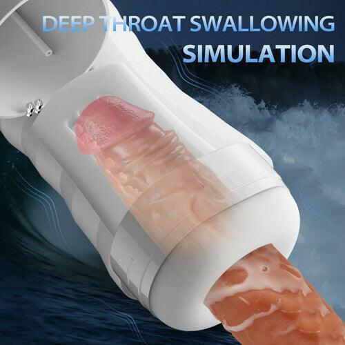 Eternal 5 Sucking 10 Vibrating Male Masturbators White Sex Toys - Xoxomoving