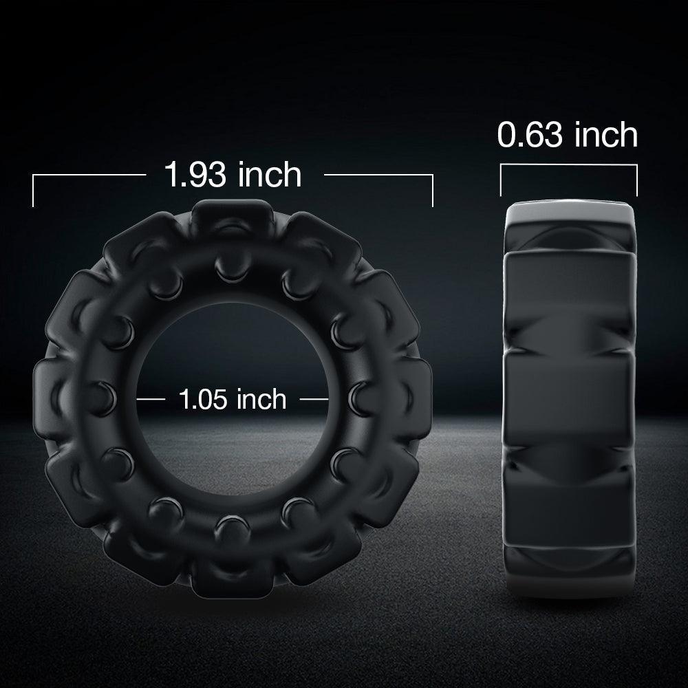 Experience Pleasure with the 1.05-Inch Silicone Wheel-Like Penis Ring - Xoxomoving