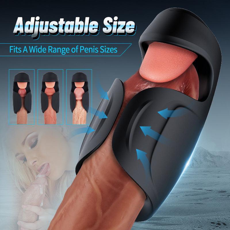 Explorer - Licking Vibrating 2-In-1 Adjustable Male Glans Trainer - Xoxomoving