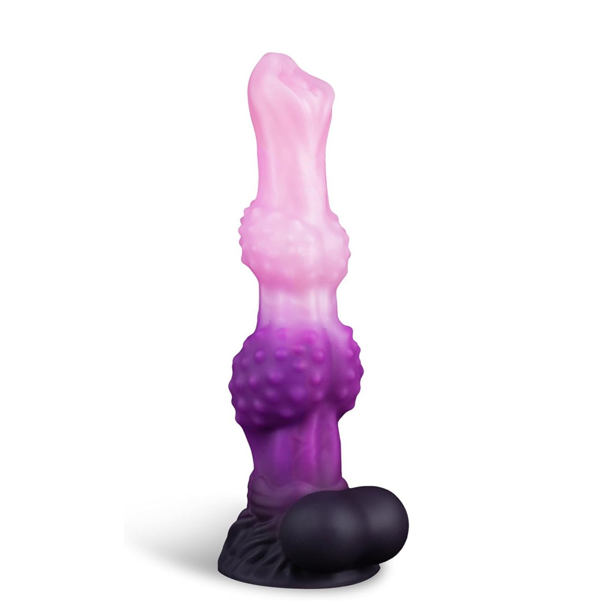 Fantasy Gradient Silicone Dildo with Knobbed Texture & Suction Base Xoxomoving