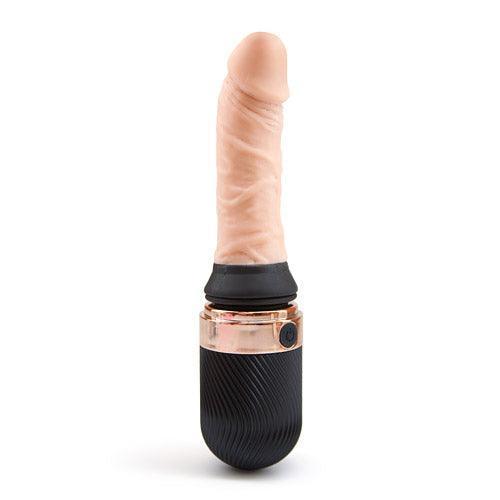 Thrusting Vibrating Heating Dildo - Realistic G-Spot Stimulator - Xoxomoving