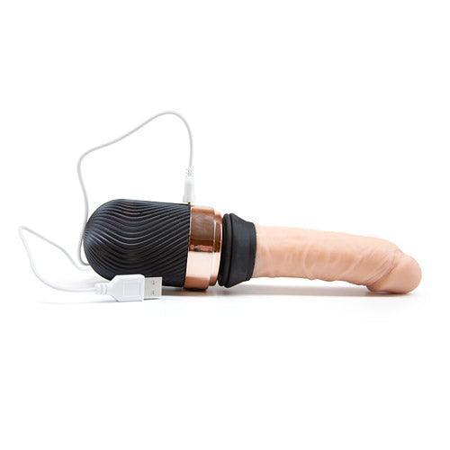 Thrusting Vibrating Heating Dildo - Realistic G-Spot Stimulator - Xoxomoving