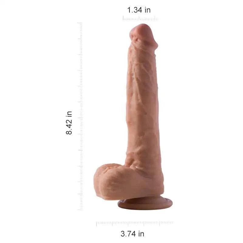 Fergus - 6.5-inch Remote Control 3-in-1 Realistic Suction Cup Dildo - Xoxomoving