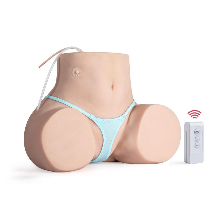 Fleur - 24.3lb Automatic Sucking Vibrating Sex Dolls 3in1 Realistic Sex Doll Torso For Men Masturbation - Xoxomoving