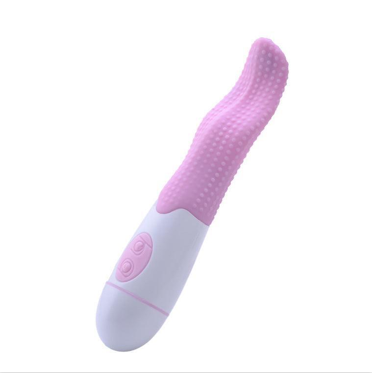 Flexible Tongue Vibrator with Nubs **Only 1 Per Order - Xoxomoving