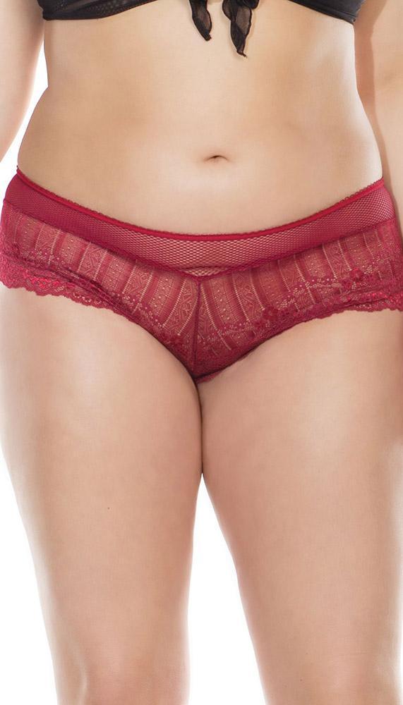 Flirtatious Lace Up Cheeky Boy Short Panty - Xoxomoving