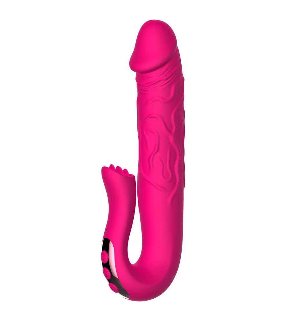 Fluttering Tongues Rotating Duo Vibrator - Xoxomoving