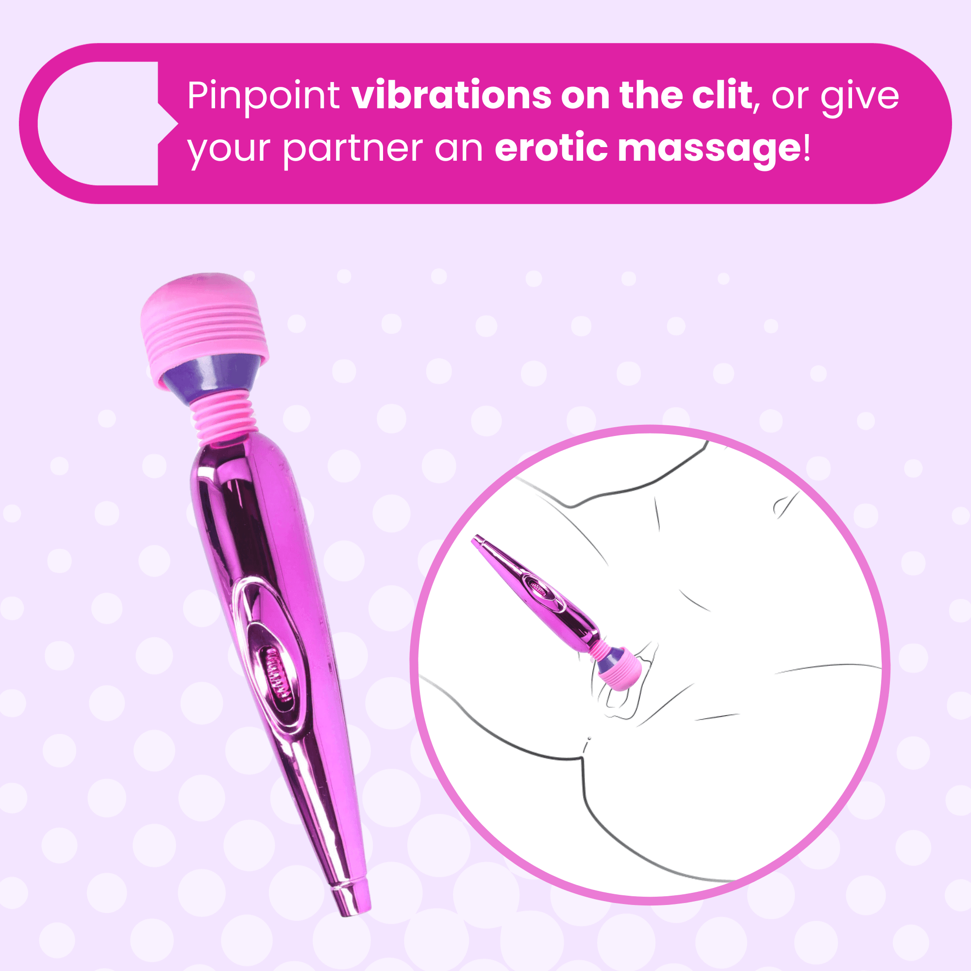 Free Mini Clit Wand Massager in Pink - Add to Your Cart!-Only 1 Free Item per Order - Xoxomoving