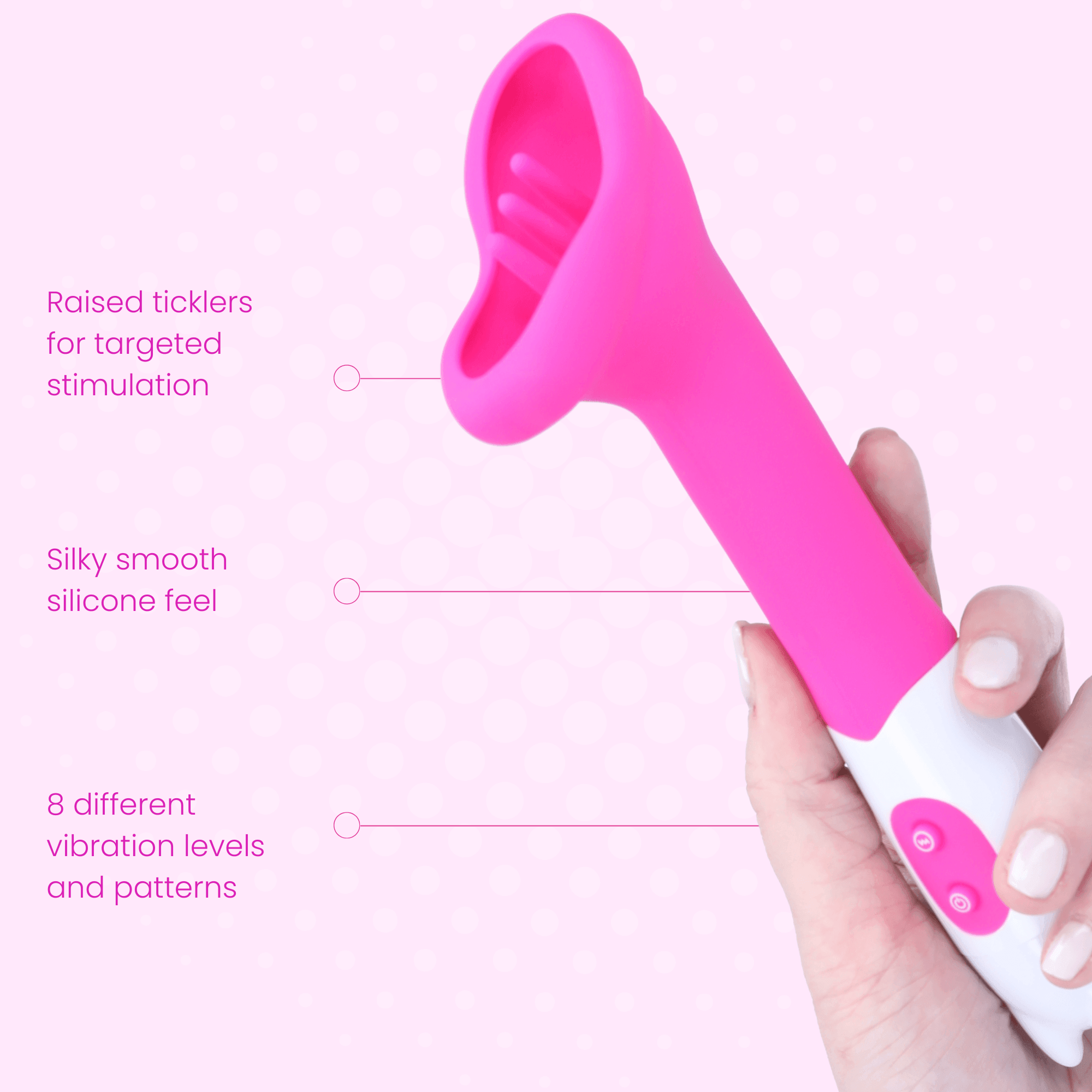 FREE Tease Beginner's Silicone Lip-Shaped Clit Vibrator - Only 1 Free Item per Order！ - Xoxomoving