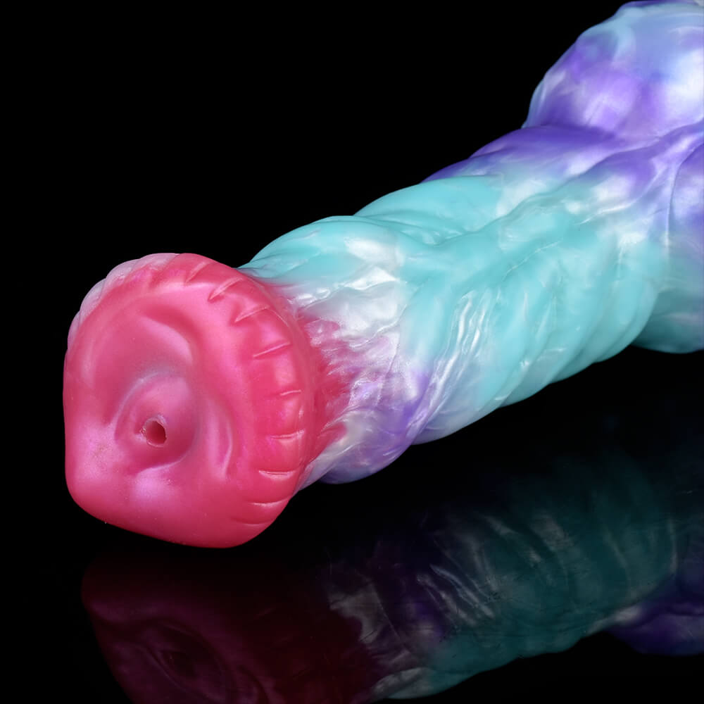 Frostfang 10 Inch Squirting Wolf Dildo with Knot Xoxomoving