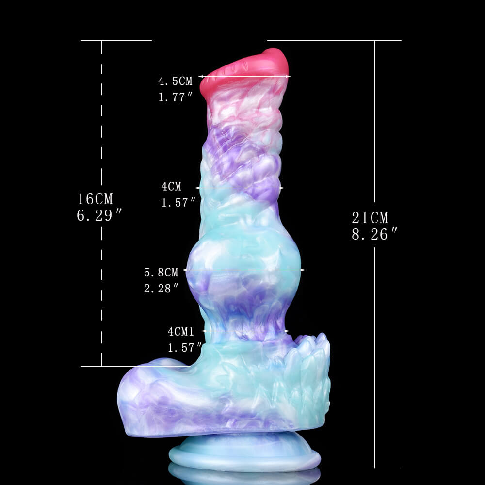 Frostfang 10 Inch Squirting Wolf Dildo with Knot Xoxomoving