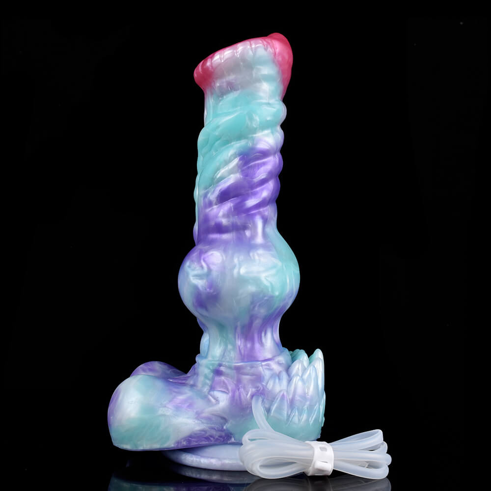 Frostfang 10 Inch Squirting Wolf Dildo with Knot Xoxomoving