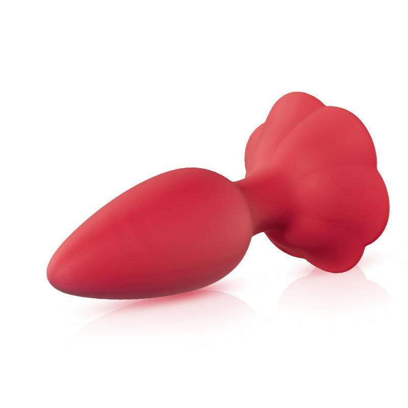 Full Bloom Rose Butt Plug: Safe Silicone Pleasure (8.3 inches) - Xoxomoving