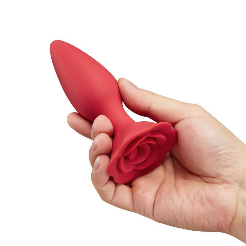 Full Bloom Rose Butt Plug: Safe Silicone Pleasure (8.3 inches) - Xoxomoving