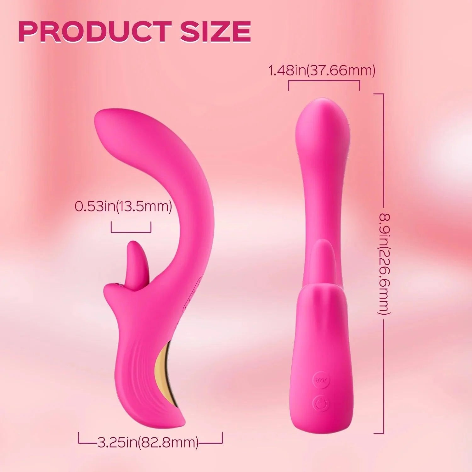 G-Lick - Curved G-Spot Vibrator & Rotating Tongue Clitoral Stimulator - Xoxomoving