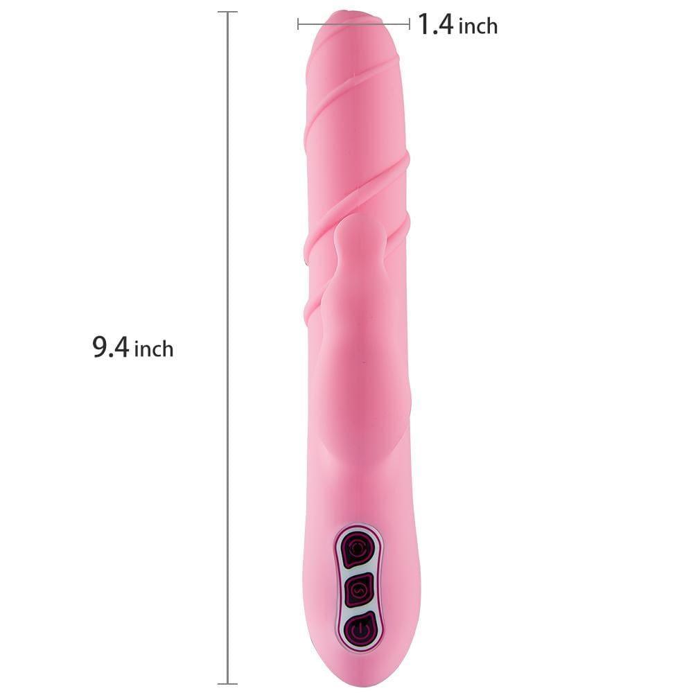 G-Spot & Clitoral Massager - 360° Rotation Rabbit Vibrator - Xoxomoving