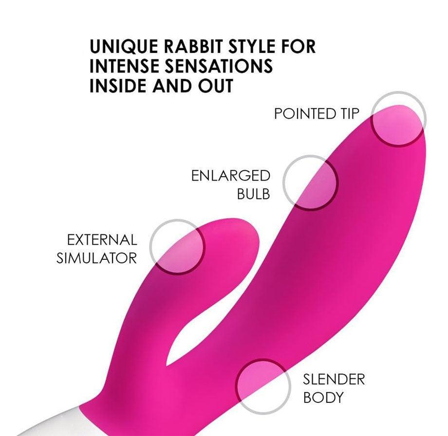 G-Spot & Clitoral Massager - Abbit Vibrator - Xoxomoving