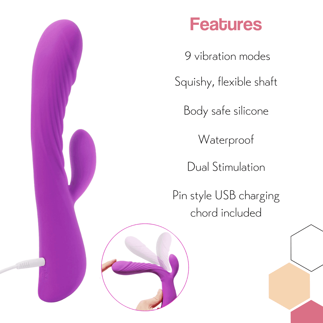 G-Spot Clit Stimulator Rabbit Vibrator - Unleash Dual Pleasure - Xoxomoving