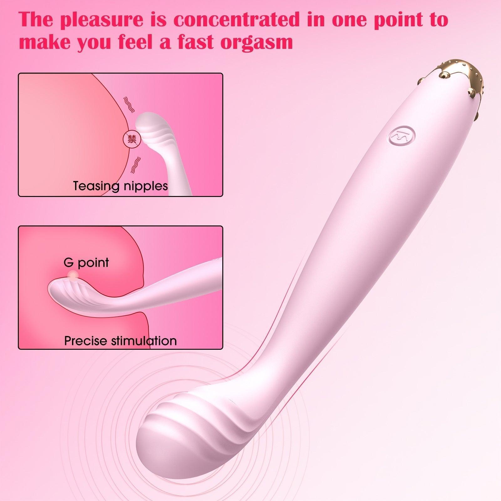 G Spot Rose Vibrator - Crown Clit Stimulator - Xoxomoving