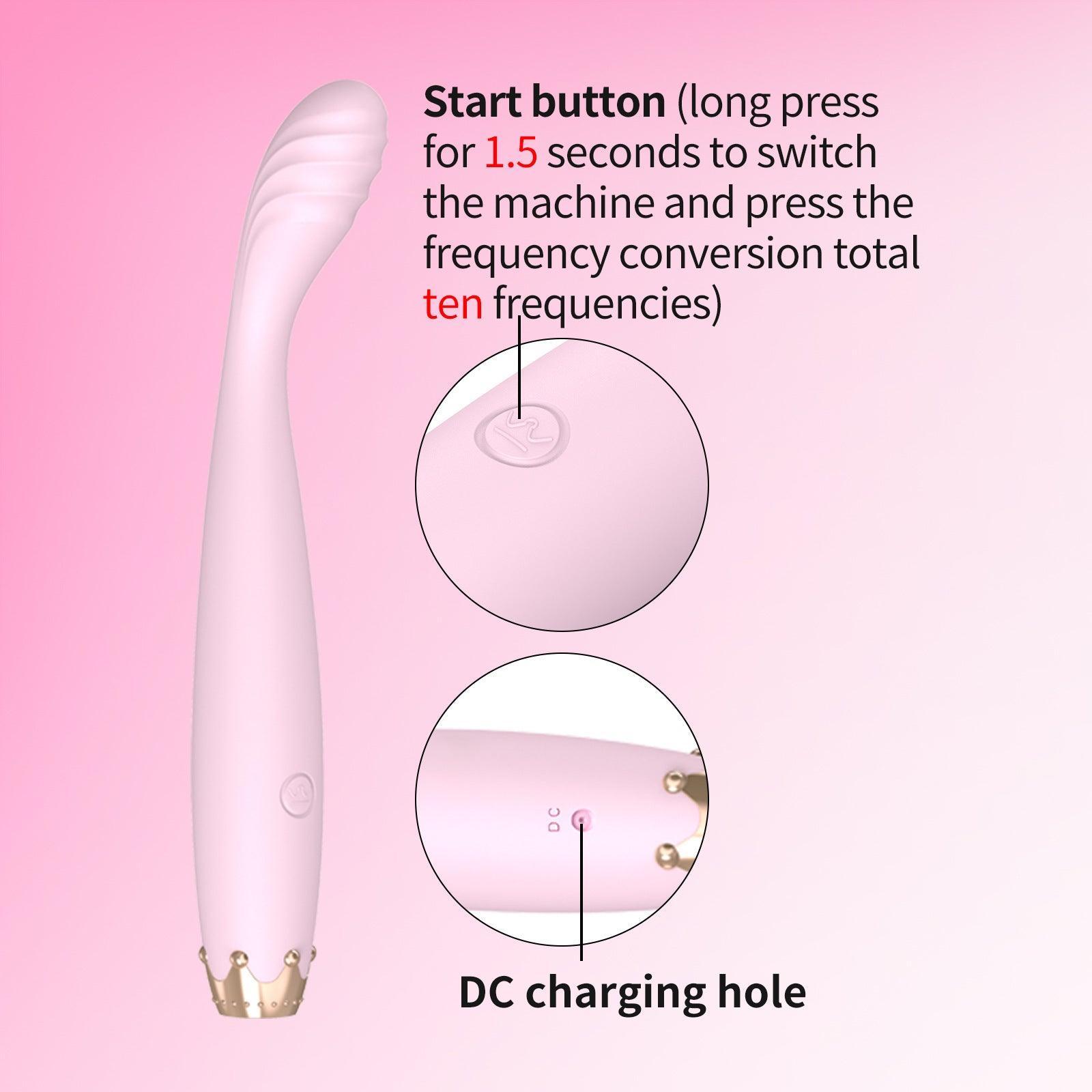 G Spot Rose Vibrator - Crown Clit Stimulator - Xoxomoving