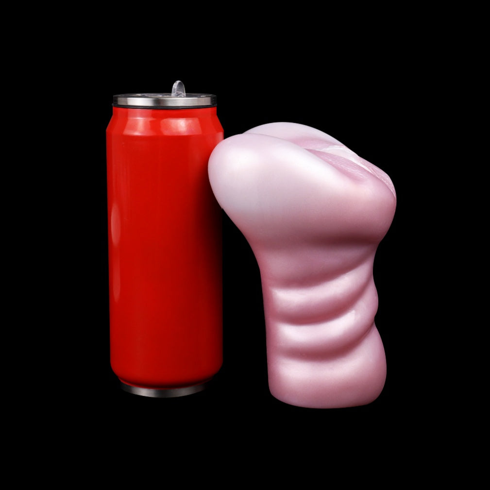 Realistic Flesh-Feel Silicone Pocket Pussy – Dual Channel Stimulation Male Masturbation Toy Xoxomoving