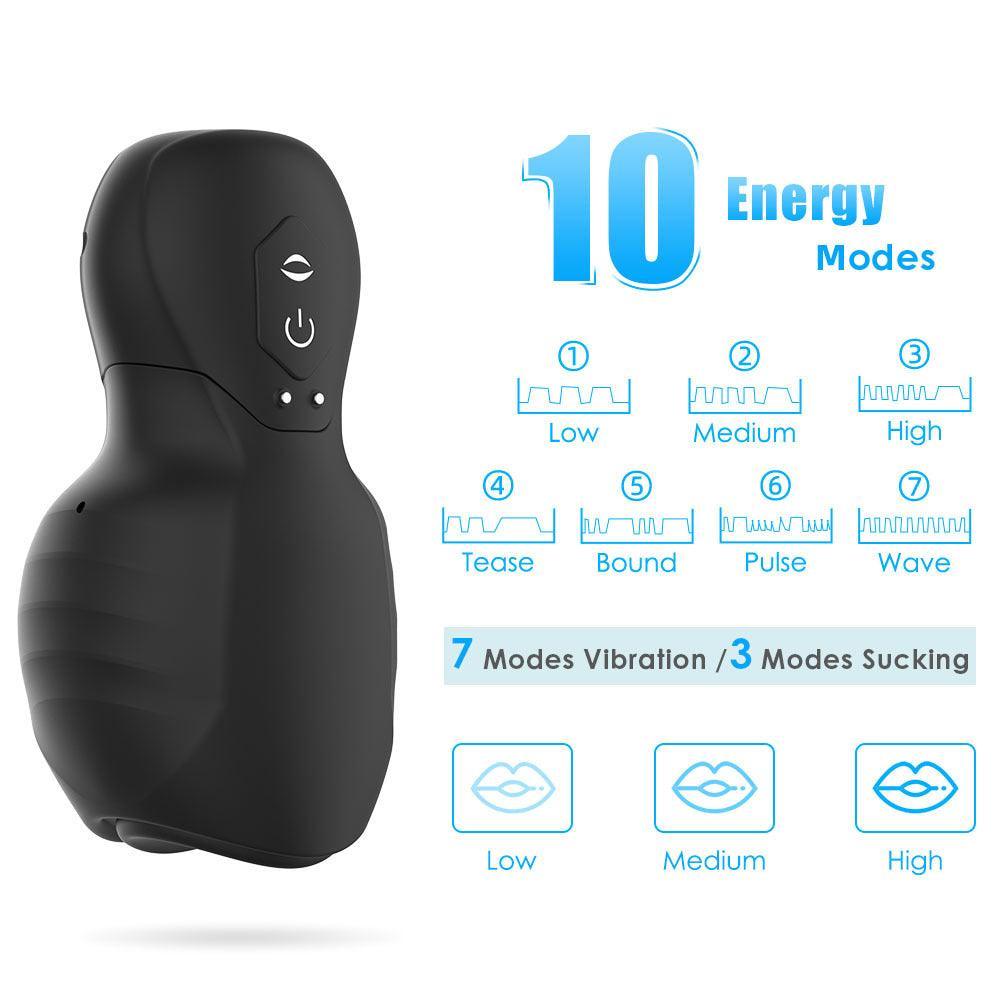 Gender X Body Kisses Silicone Vibrating Suction Massager - Xoxomoving