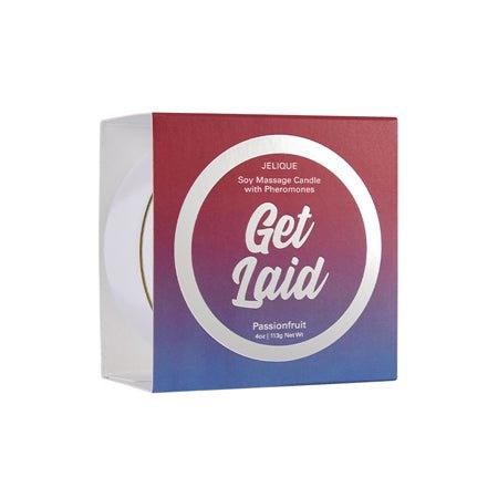 Jelique Get Laid Pheromone Massage Candle Passion Fruit 4 oz/113 g - Xoxomoving