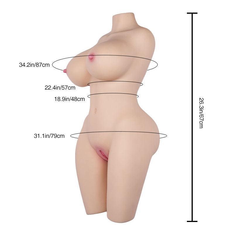 Ginny: 37.6LB Removable Vaginal Sex Doll 4 in 1 with Tantabosom - Xoxomoving