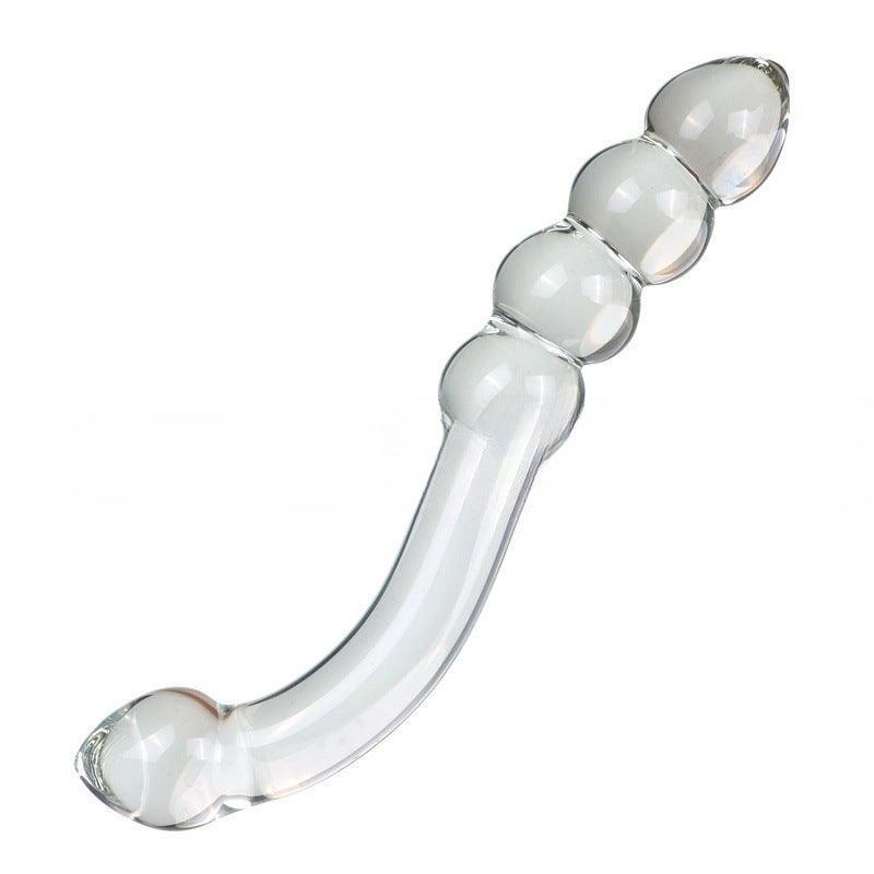 Glass Honey Stick Beaded Dildo - Xoxomoving