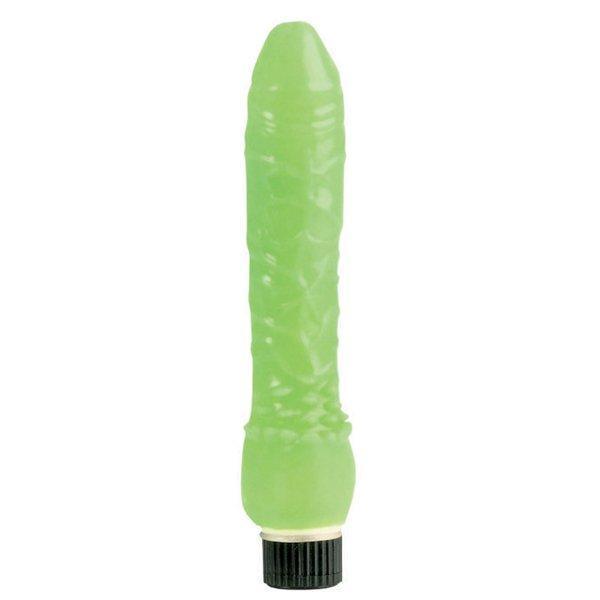 Glow-in-the-Dark Jelly Penis Vibe - Xoxomoving