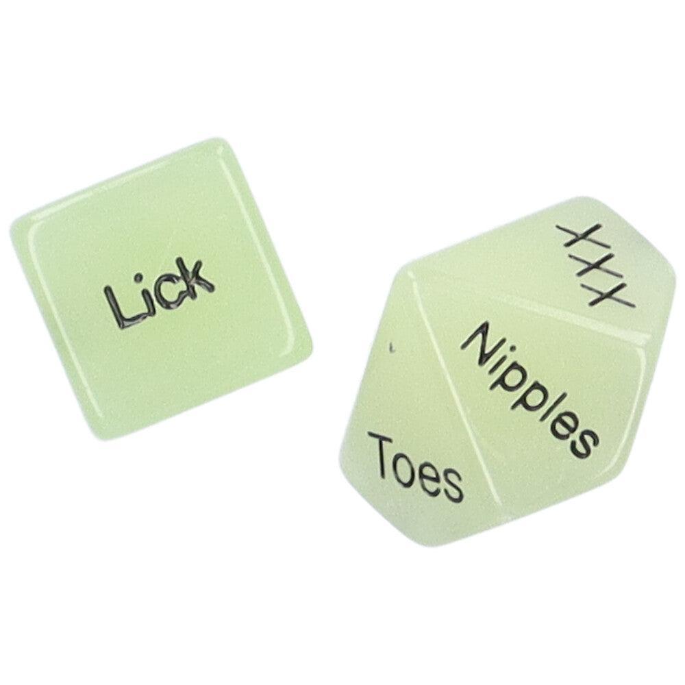 Glow-in-the-Dark Sex Dice - Xoxomoving